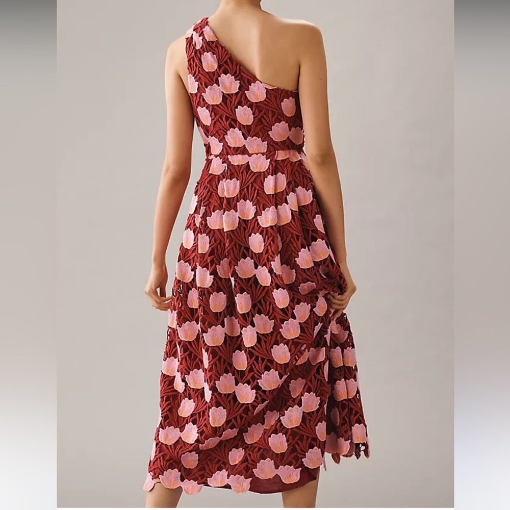 Maeve floral one shoulder dress